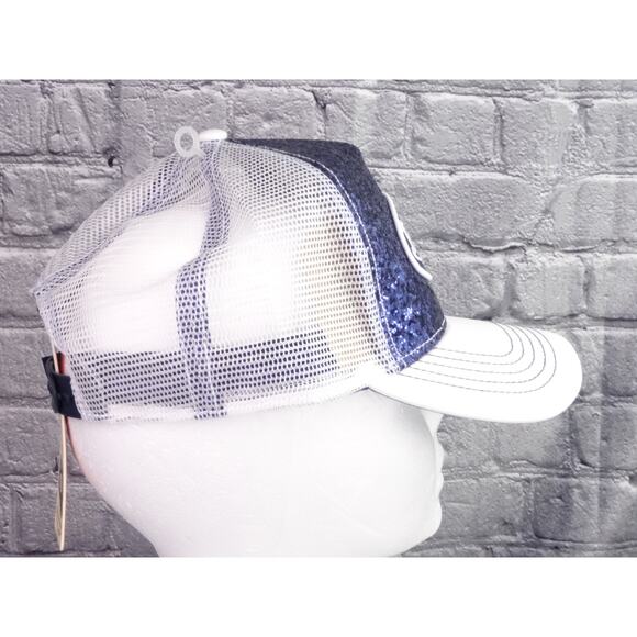 Von Dutch Navy Sequin Cap with White Mesh main image 10